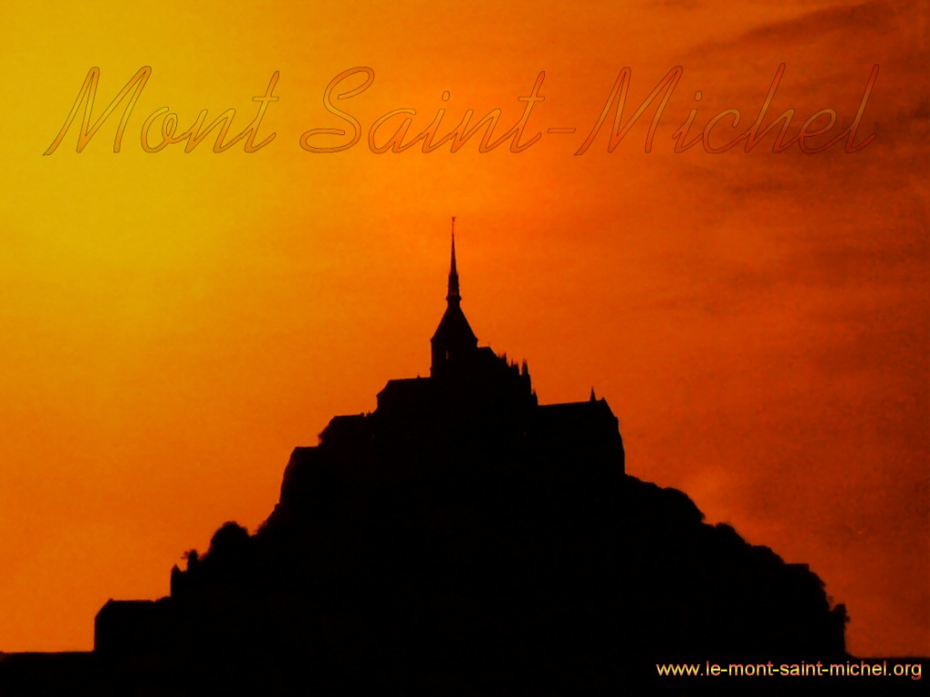 Soleil couchant au Mont Saint Michel