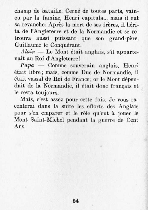 Le Mont Saint-Michel, un livre pour les croisés page 54