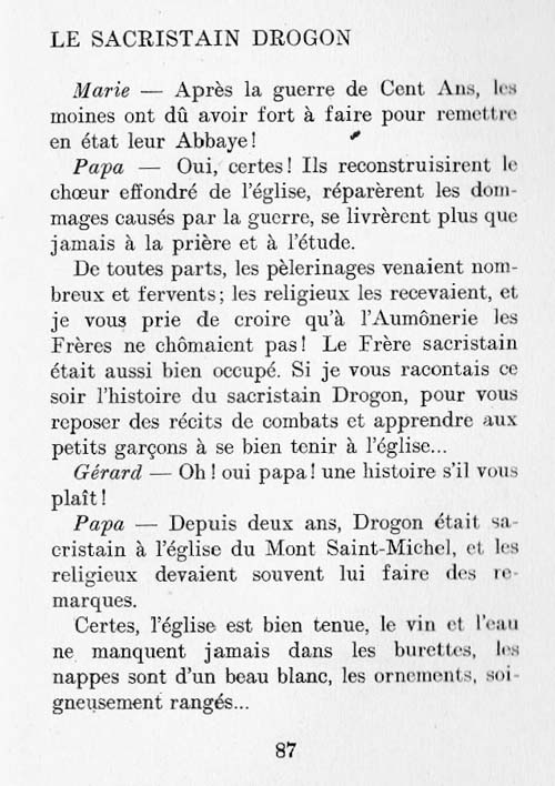 Le Mont Saint-Michel, un livre pour les croiss page 87