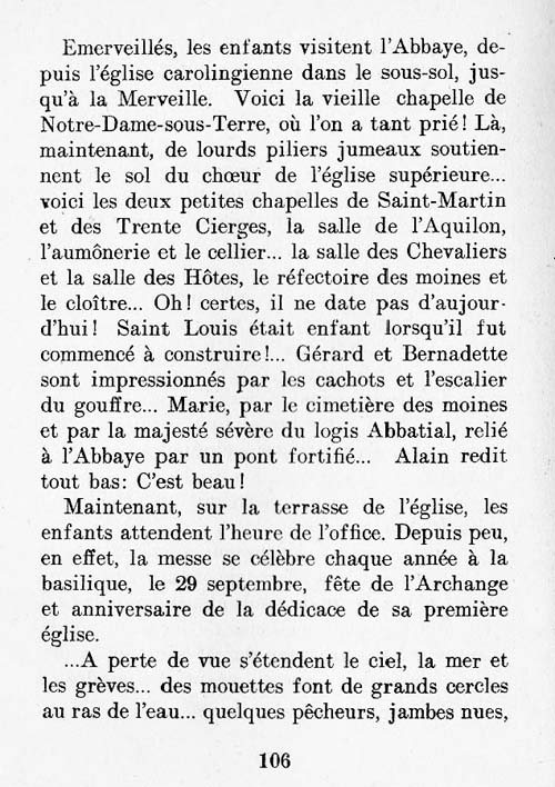 Le Mont Saint-Michel, un livre pour les croiss page 106