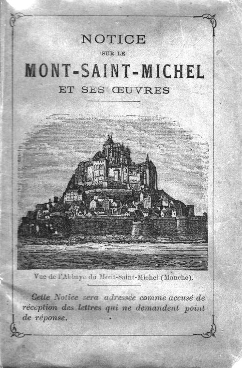 Notice sur le Mont sAaint Michel et ses oeuvres, couverture