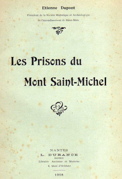 Prisons du mont saint michel, couverture