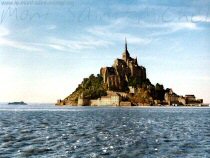 Fond d'écran du Mont Saint Michel à marée haute